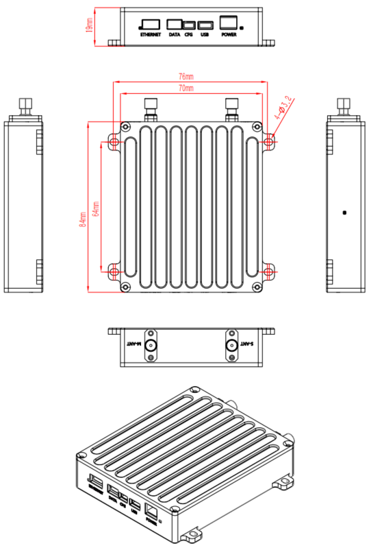 15km UAV Video Transmitter Radio Diagram